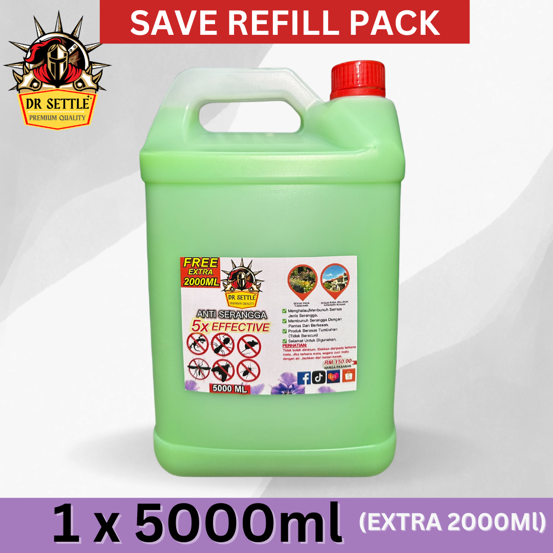 [ 5 LITER] DR SETTLE CICAK REPELLENT INSECT AND LIZARD REPELLENT SPRAY