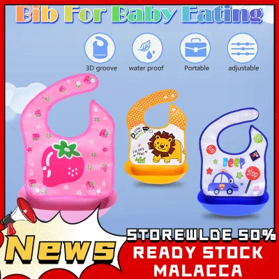 Baby Bib Waterproof Baby Bib Washable Bib Detachable Foldable Baby Bib With Buttons Toddler Girl Boy Adjustable Baby Feeding Stuff BPA Free