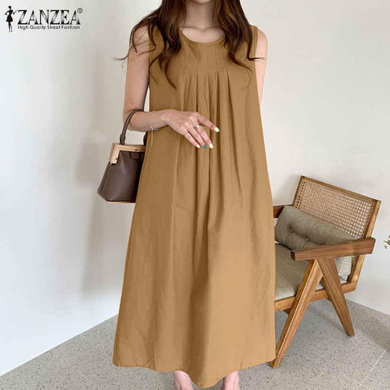 baggy sleeveless dress