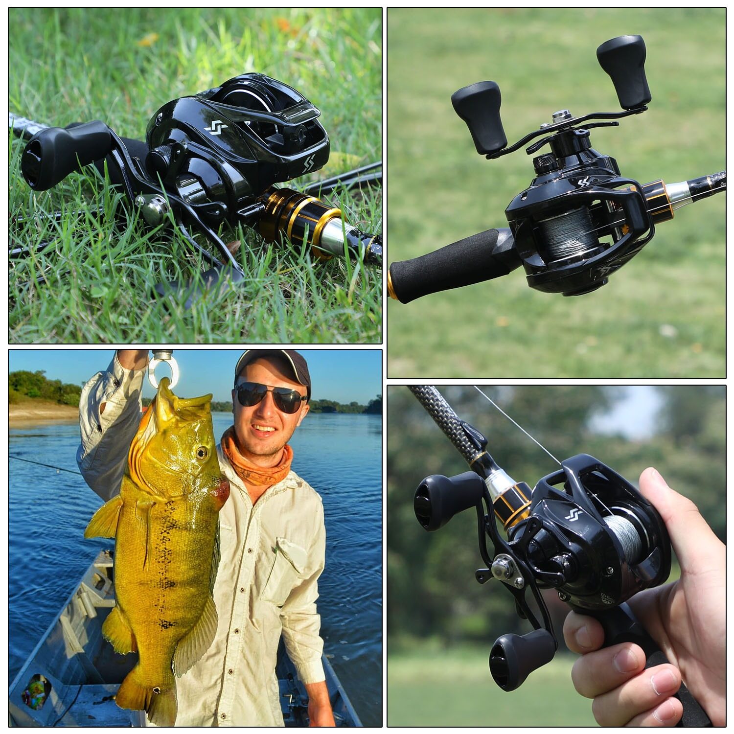 Sougayilang Fishing Rod and Reel Combo Set 1.8m 2.1m 2.4m Casting