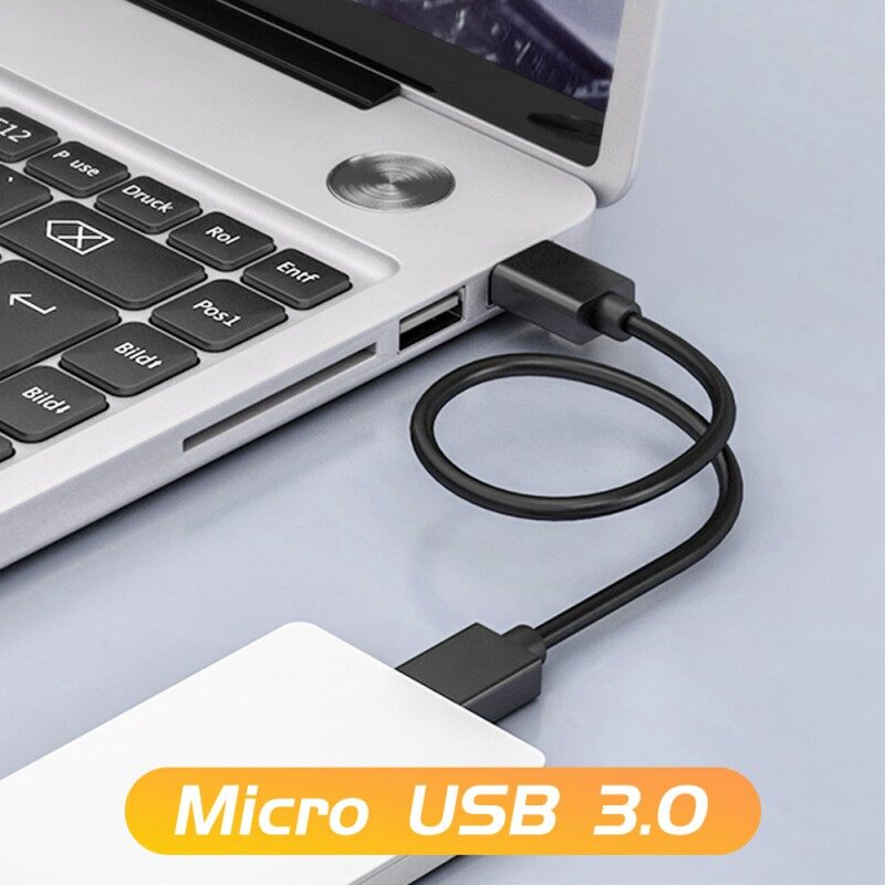 FONKEN Cáp Dữ Liệu USB 3.0 Micro B, Cáp USB Đực A Đến Micro B Cáp Ổ Cứng 5 Gbps Cho Máy Ảnh Samsung Note3
