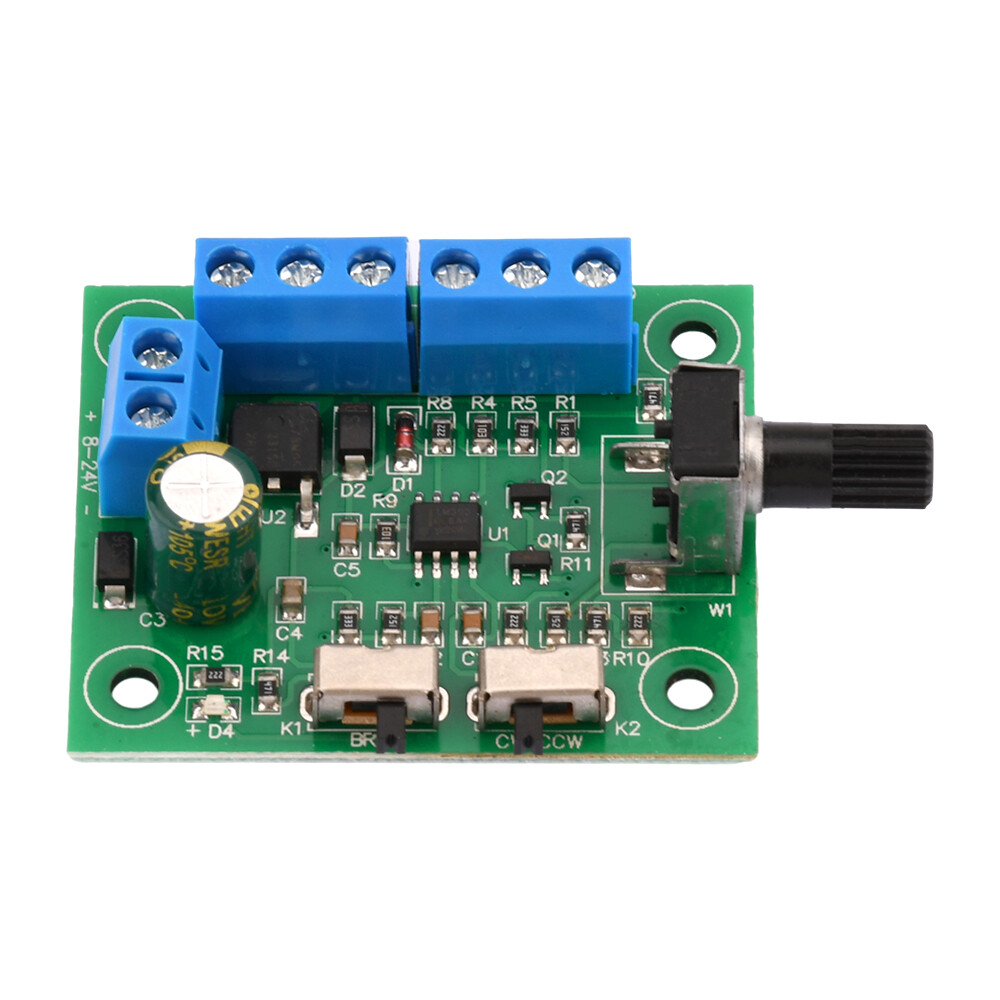 Diymore DC 8-24V Brushless DC Motor Governor with Drive Brushless Motor PWM Speed Control Board Forward Reverse Switch