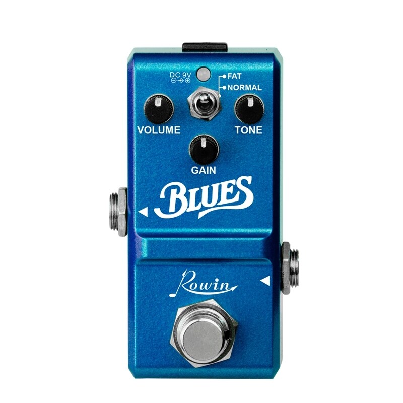 Rowin LN-321 Blues Pedal Wide Range Frequency Response Blues Style Overdrive Guitar Effect Pedal