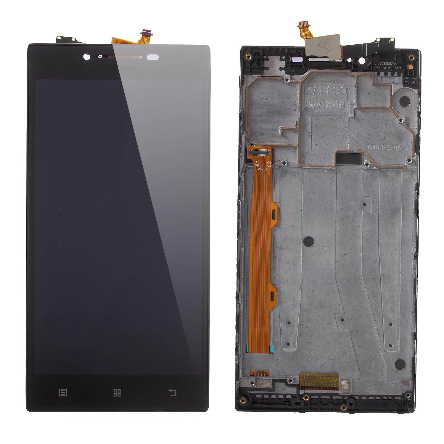 Layar LCD dan Digitizer Perakitan + Pengganti Bingkai Bagian untuk Lenovo P70