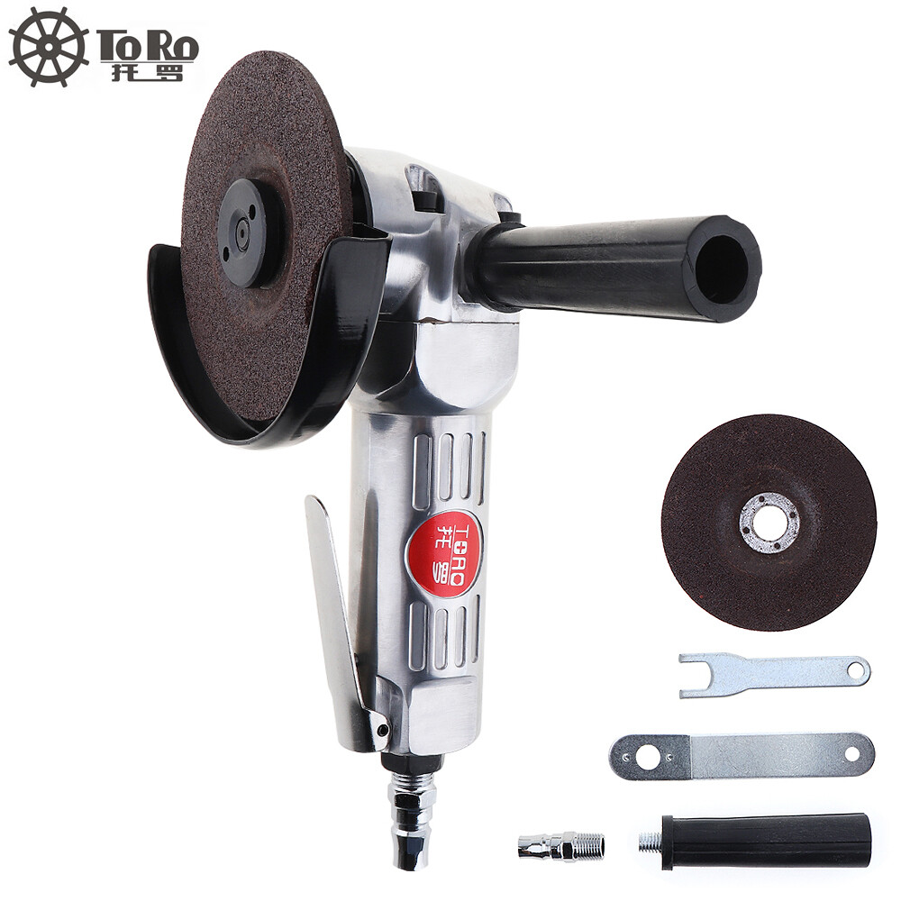 4 Inch High Speed Angle Grinder Pneumatic Tools with Disc Polished Piece and PVC Handle for Machine Polished / Cutting