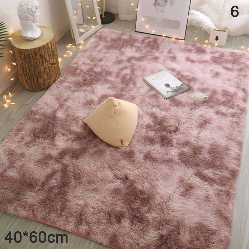 Family Fluffy Rugs Anti-Skid Shaggy Area Rug Dining Room Carpet Floor Mat Home Bedroom