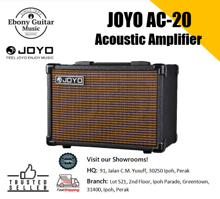 JOYO AC20 Acoustic Amplifier, 20 Watt guitar amp (20W / AC-20 / AC 20 ...