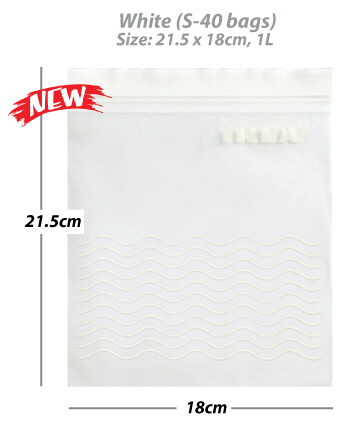 Ikea Istad Bekosta Zipper Bag Resealable Plastic Bag Freezer Bag Beg Plastik Makanan Lazada