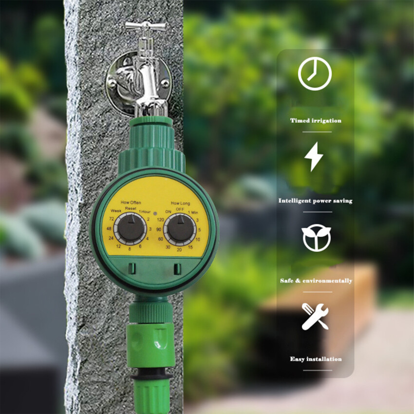 Automatic Irrigation Timer Garden Water Control Device Intelligence Valve Controller LCD Display Electronic Watering Clocker