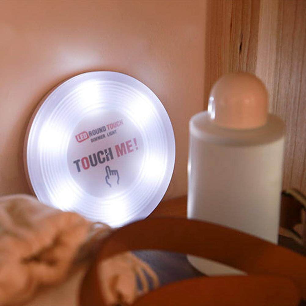 6 Đèn Led Mini Đèn Ngủ Điều Khiển Cảm Ứng Dính Trên Vòng Tủ Quần Áo Nightlight Không Dây