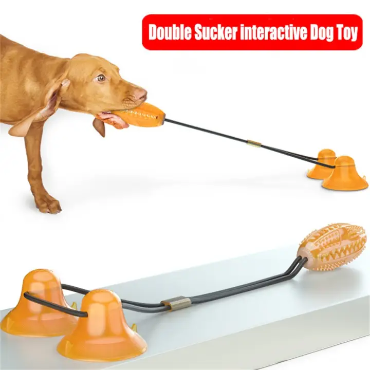 dog tug of war suction toy