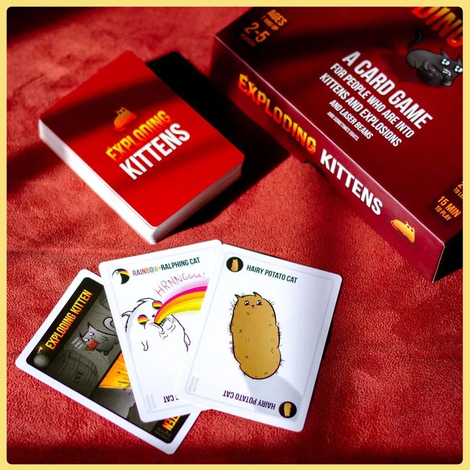 Exploding Kittens Card Game Laminating Film Card Waterproof Drinking get-together Party Card Board Game