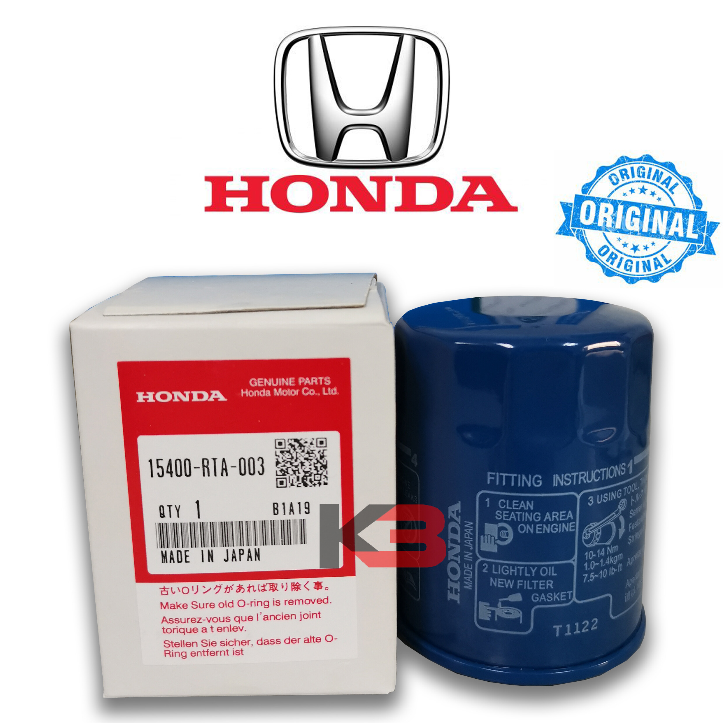 thumbnail image 2 of GENUINE HONDA ACURA FACTORY ENGINE OIL FILTER & WASHER 15400-PLM-A02 SET OF 6 | UK 2 of 12