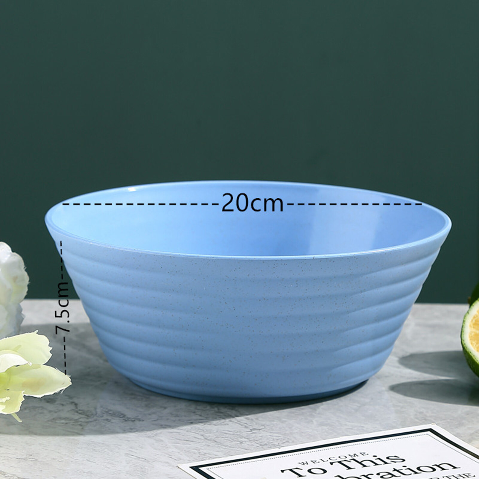 Terylin Japanese Instant Noodle Bowl Microwave Dishwasher Safe Large Capacity Stackable Unbreakable Cereal Soup Rice Bowl for Canteen Durable Rice Bowl
