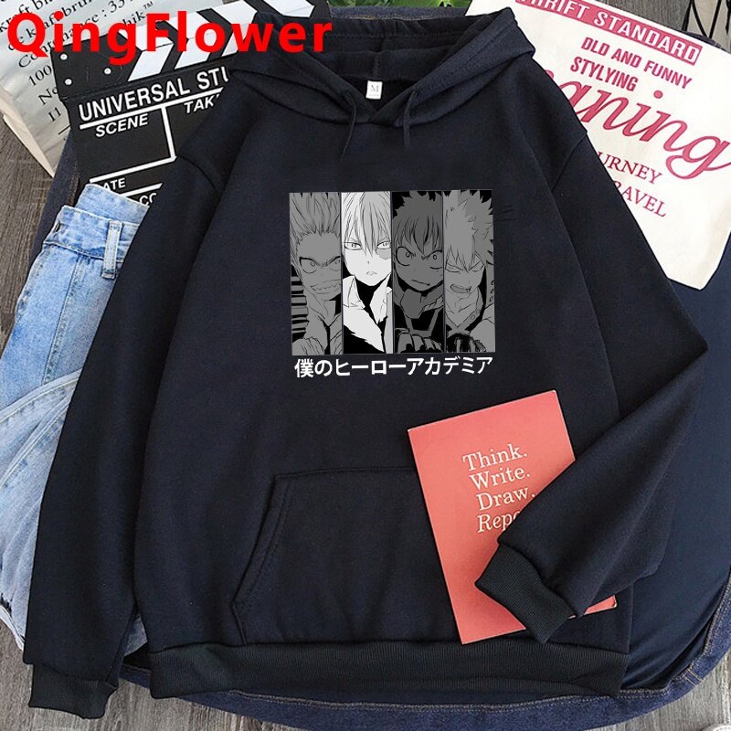Anime My Hero Academia Boku No Hero Academia Bakugou hoodies men y2k aesthetic 2022 men hoddies hoody Oversized