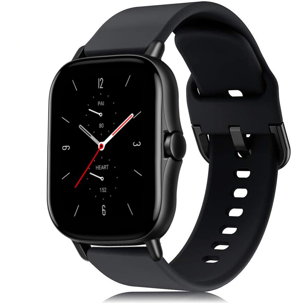 20mm 22mm Silicone band For Amazfit GTS/2/2e/GTS2 Mini/GTR 42mm/47mm/GTR2/2e/stratos 2/3 Sport Watch Bracelet Amazfit bip strap Replacement for hua wei watch 3 / pro