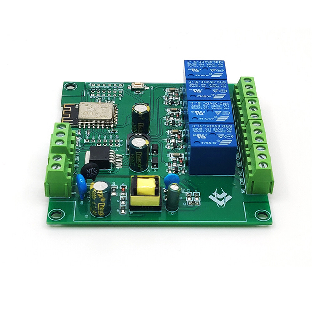 SeasBoat ESP-12F ESP8266 AC/DC Bảng Phát Triển Mô-đun Rơle 4 KÊNH WIFI
