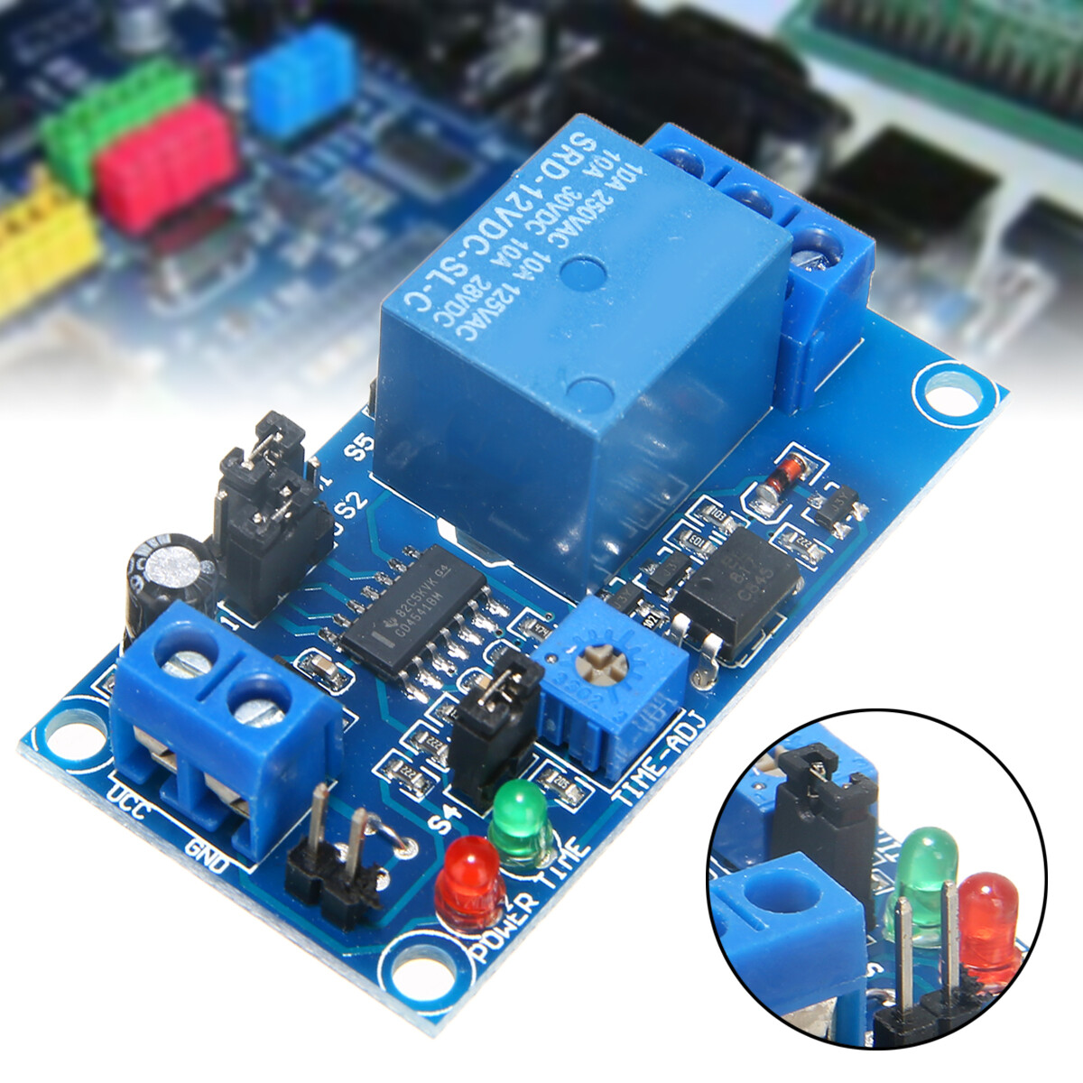 1pc New DC 12V Time Delay Relay Module Circuit Timer Timing Board Switch Trigger