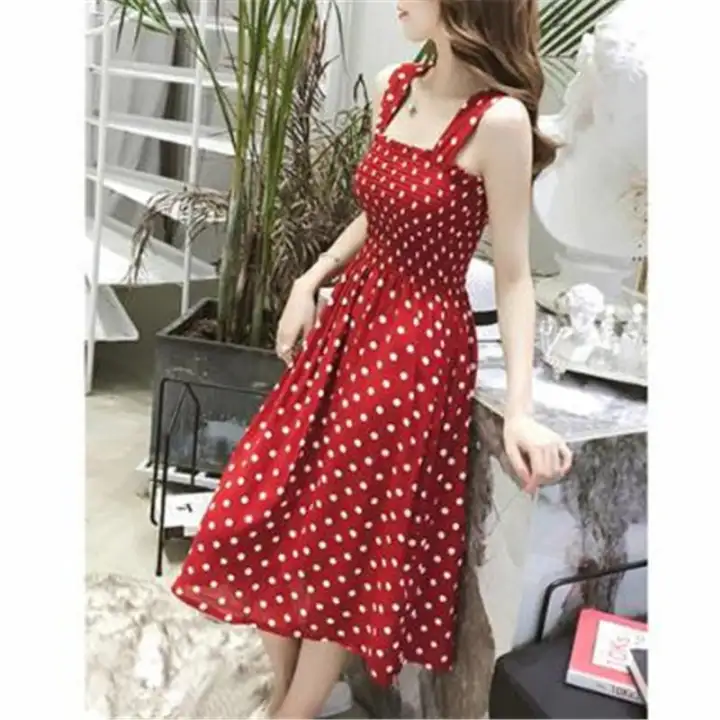 Red dress lazada Clearance