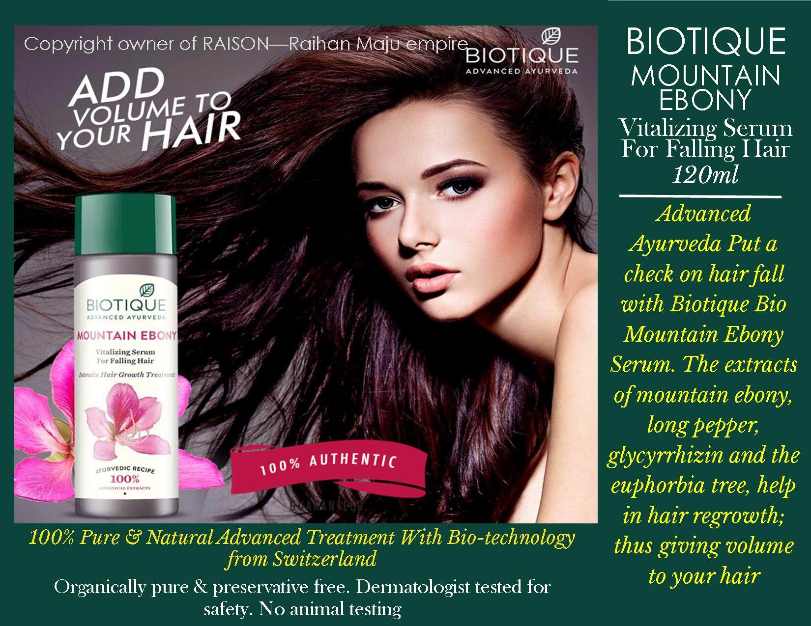 BIOTIQUE MOUNTAIN EBONY Vitalizing Serum For Falling Hair 120ml | Lazada BIOTIQUE MOUNTAIN EBONY Vitalizing Serum For Falling Hair 120ml | Lazada