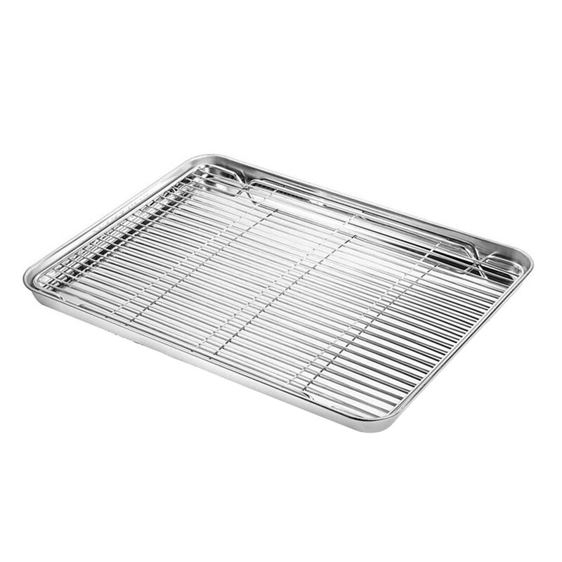 2022 Baking Sheets With Cooling Rack Set Baking Tray With Removable