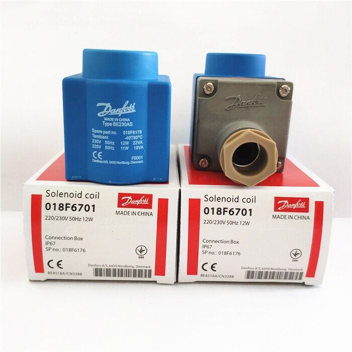 Danfoss Solenoid Valve Coil 018F6251 220/230V 50Hz 12W Cold Storage ...