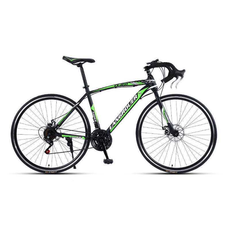 SBART 700C curved handle road bike net red speed change ultra-light disc brake shock absorption student men's and women's bicycles