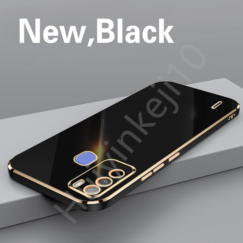 ITEL Vision 1 Pro ITEL S16 Ốp Silicon Mềm Mạ Điện Cạnh Thẳng Siêu Mỏng Ốp Điện Thoại Chống Sốc