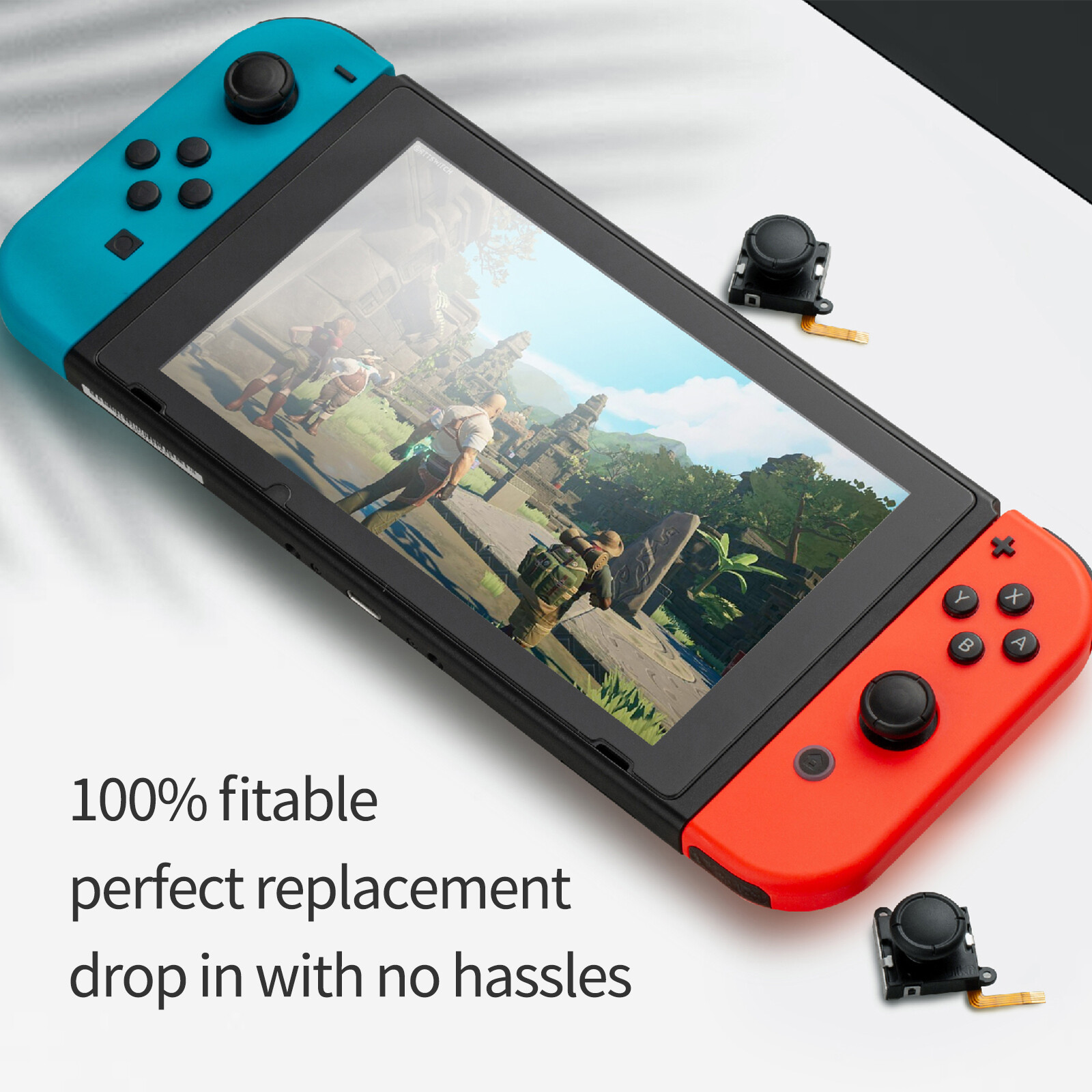 Original GuliKit Hall Joystick for Joy-Con NS40 AKNES Nintendo Switch/Switch OLED/Switch Lite Joycon Controller Gamepad Grip No Drift Rocker Cap Replacement Cap Accessories