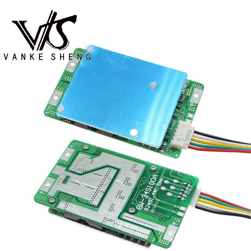 Battery protection board Lifepo4 4S 12V lithium iron phosphate 80A-100A discharge with balanced split port 3.2V