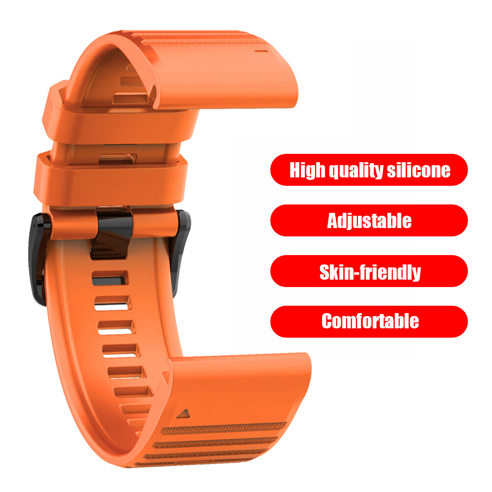 Replacement Silicone Band Strap for Garmin Fenix 6X 5X 3 D2 Tactix Bravo