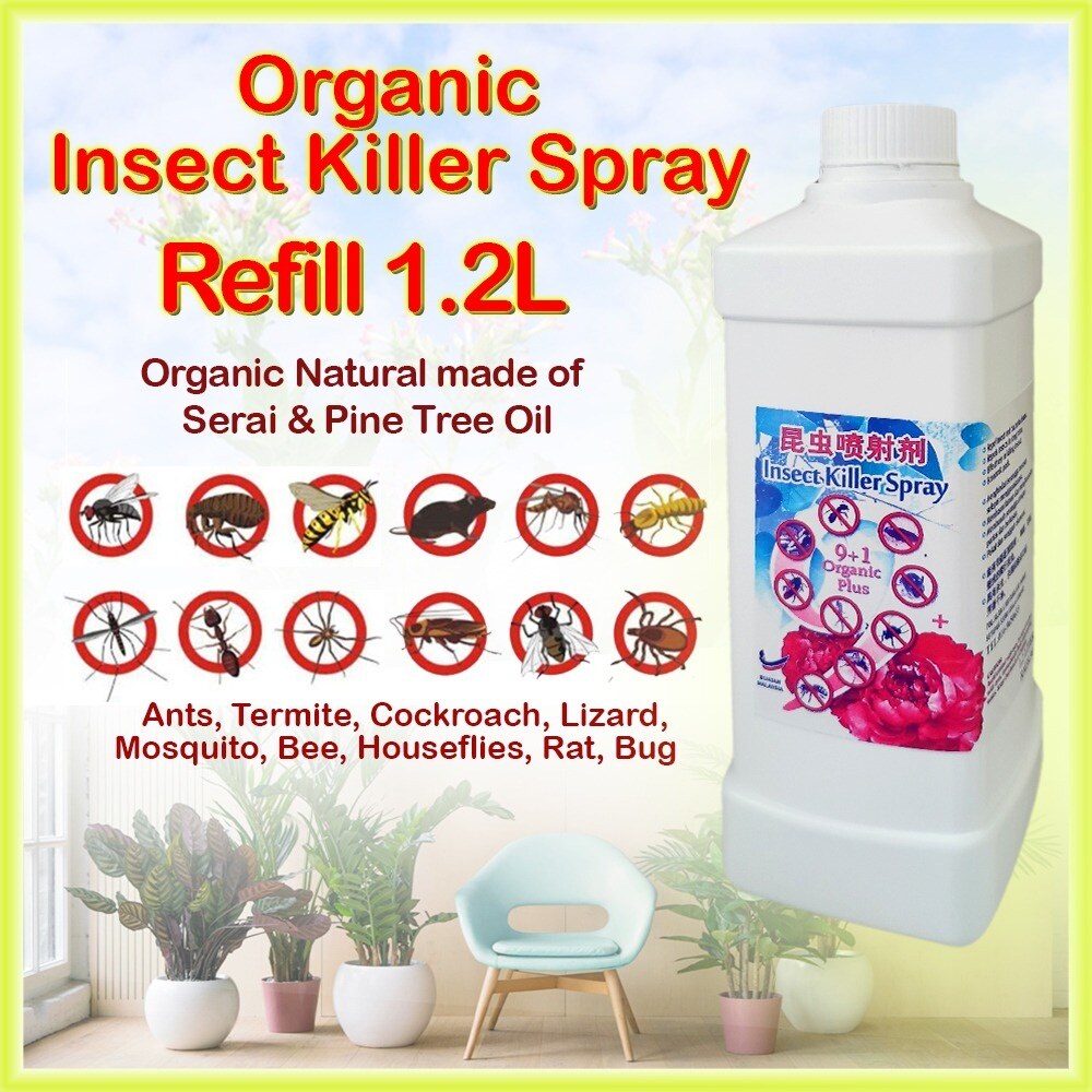 New Promo Insect Killer Spray 9 1 Organic Plus Spray Serangga Repellent