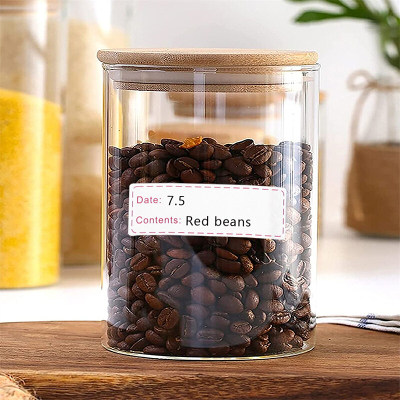 125Pcs/roll Food Storage Date Labels Kitchen Blank Handwritten Classification Labels Stickers Tearable Adhesive Tape Sticker