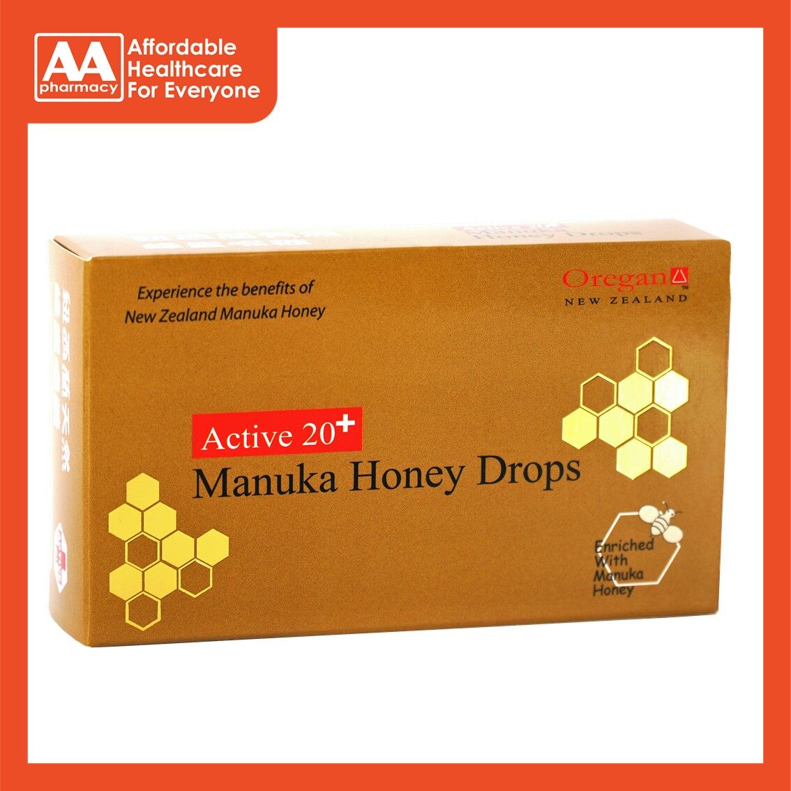 Oregan Manuka Honey Lozenges Active 20+ (42gm) Lazada