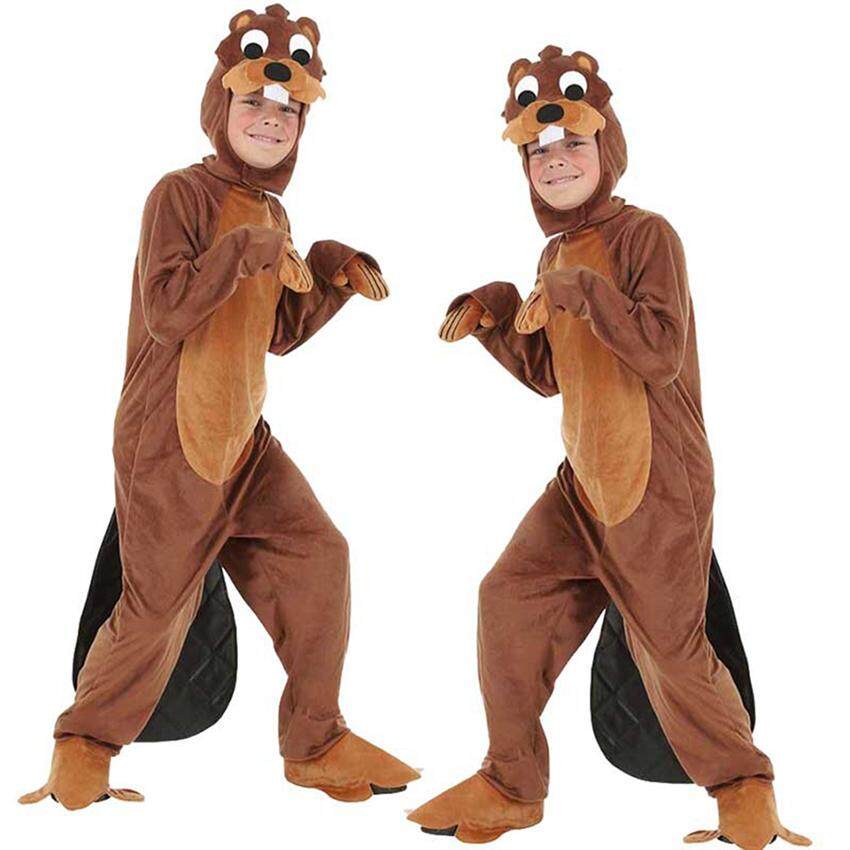 Parent-child Animal Play Clothing Adult Children's Otter Cosplay Costume Plays Stage Costumes Halloween Costume Parent-child Game Clothing Show Performance Clothing