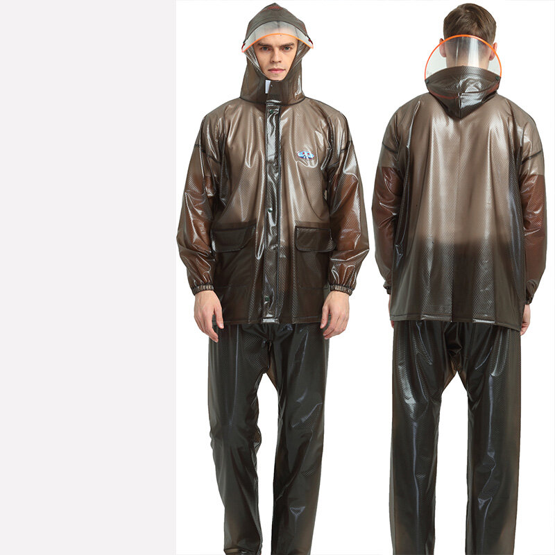 TIDE BEAR Riding raincoat rain pants set Rainstormproof outdoor electric poncho adult split body raincoat