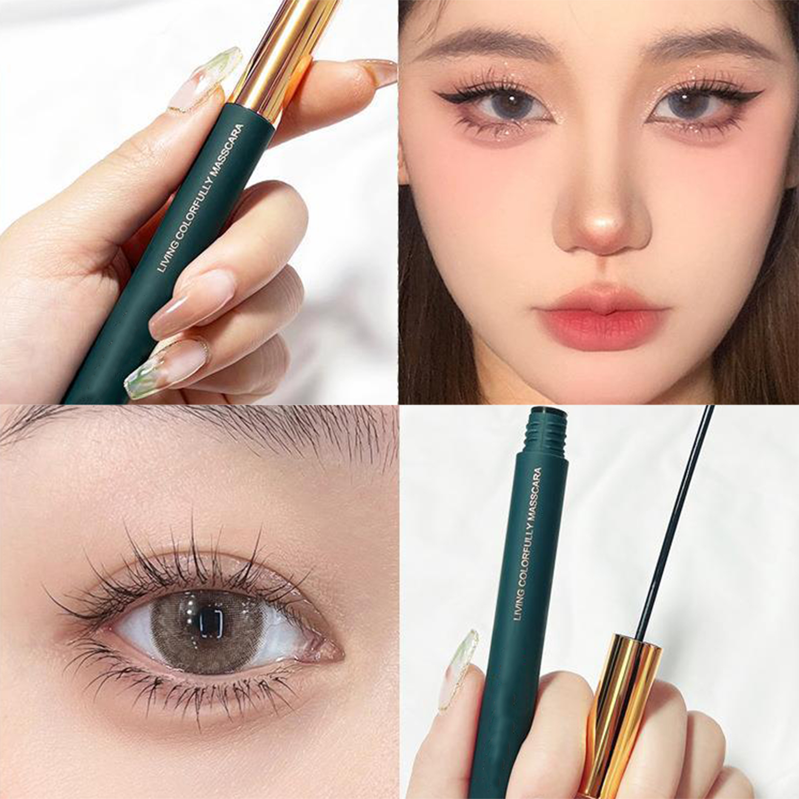 Cây chuốt dài mi trang điểm mascara không thấm nước mi Mascara bền lâu không Smudge dày đồ nối lông mi dụng cụ trang điểm chuyên nghiệp màu đen/xanh/nâu/đỏ hồng lý tưởng