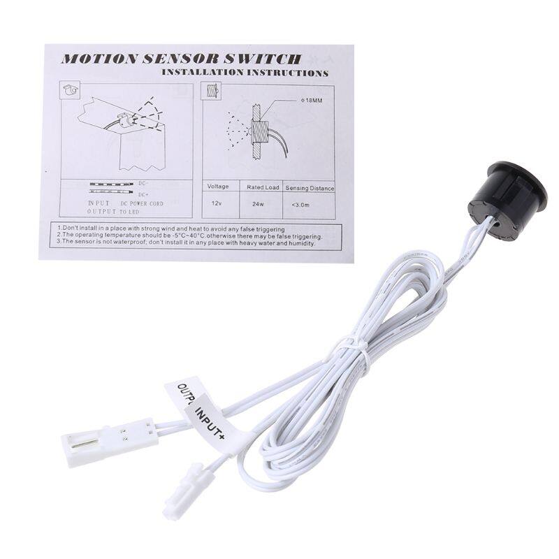 Dc 12v led pir body infrared motion sensor switch automatic on off strip new