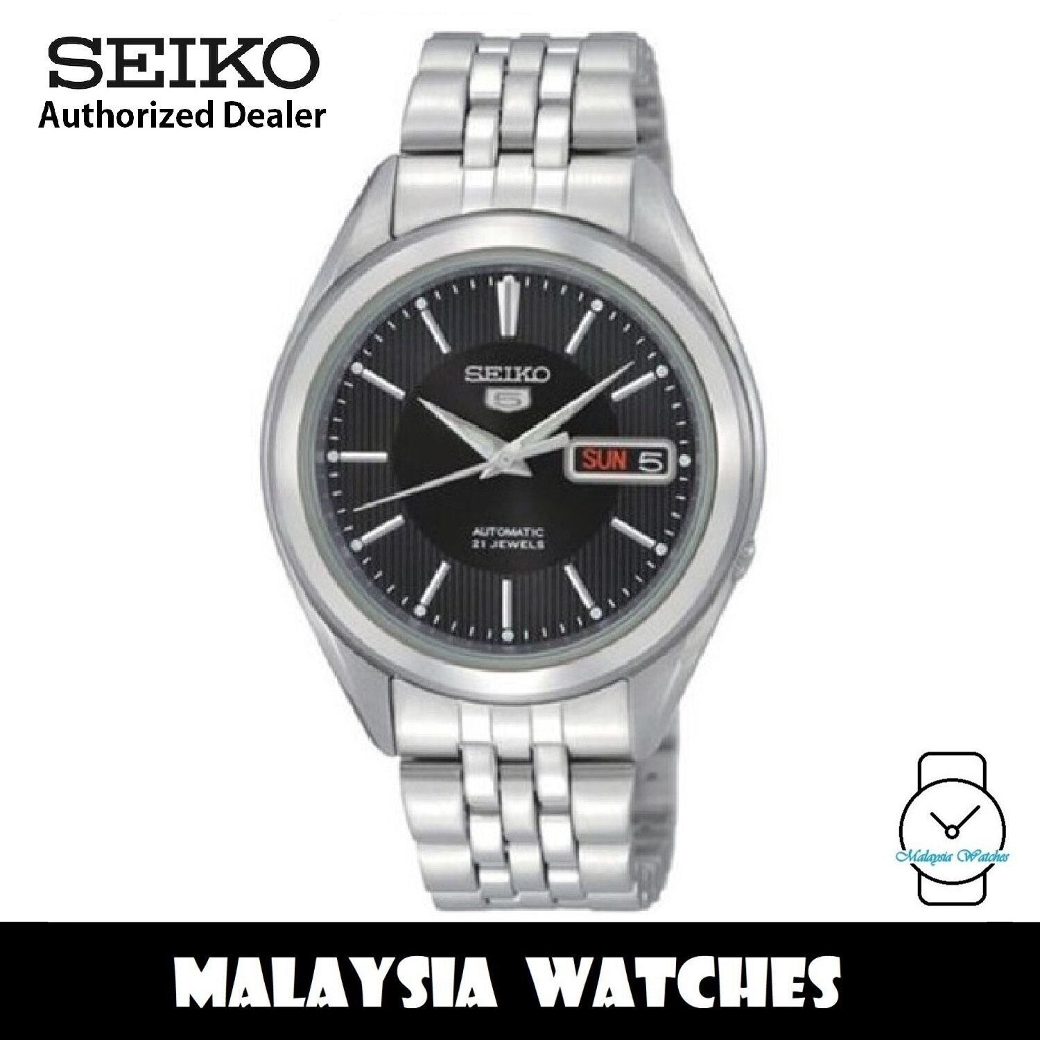 Seiko SNKL23K1 Automatic See-thru Back Stainless Steel Bracelet