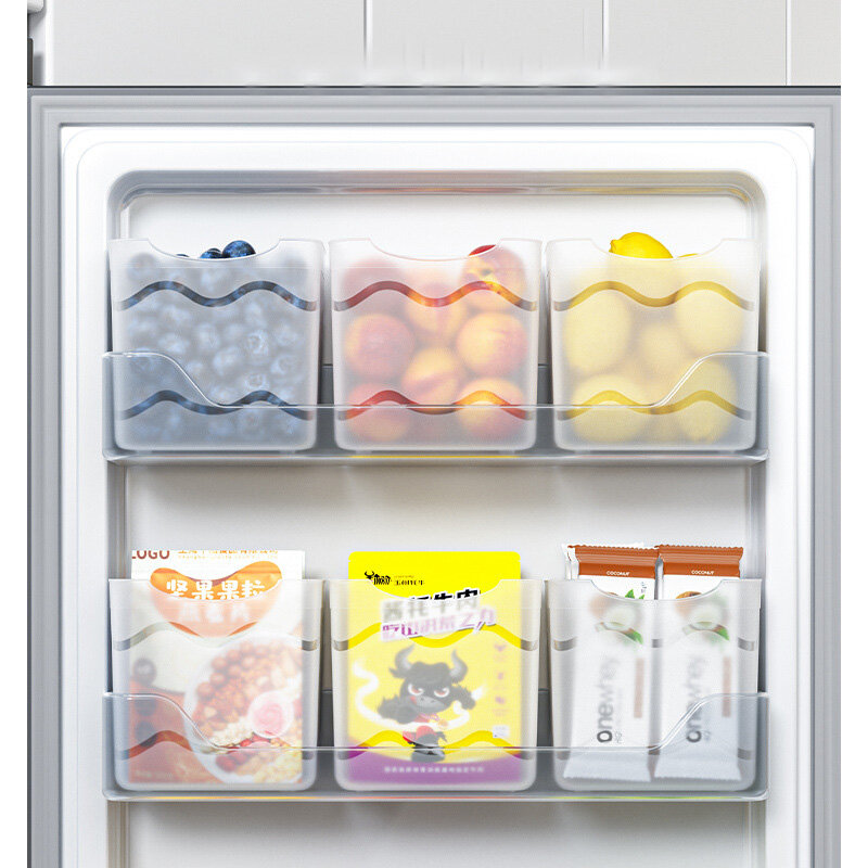 Refrigerator side door storage box, side storage, sorting and organizing, divine tool, inner side preservation, food grade box, kitchen