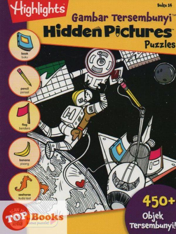 Pelangi Children-Highlights - Gambar Tersembunyi - Hidden Pictures Puzzles -Buku 14 (BI-BM) Malaysia