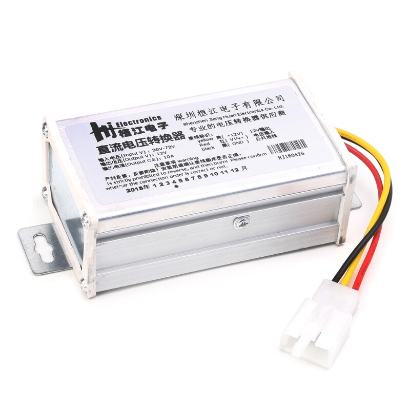 PanPan DC 36V 48V 72V To 12V 10A 120W Converter Adapter Transformer For E-bike Electric