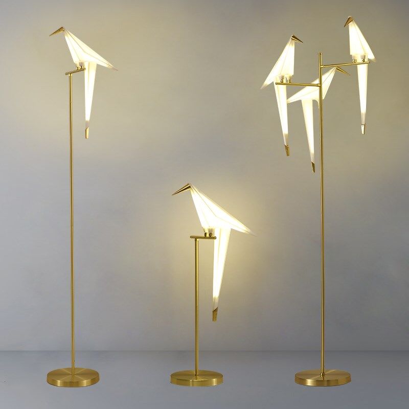 gold standing lamp