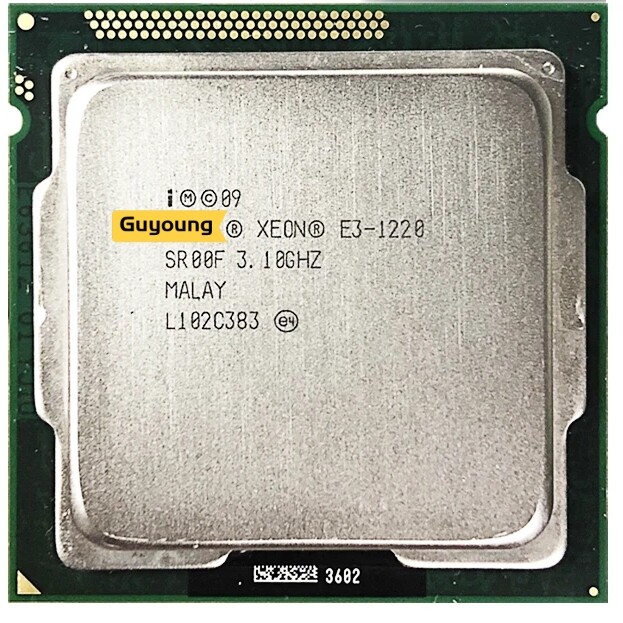 Yzx xeon e3-1220 e3 1220 3.1 ghz used quad-core quad-thread cpu processor 8m 80w lga 1155