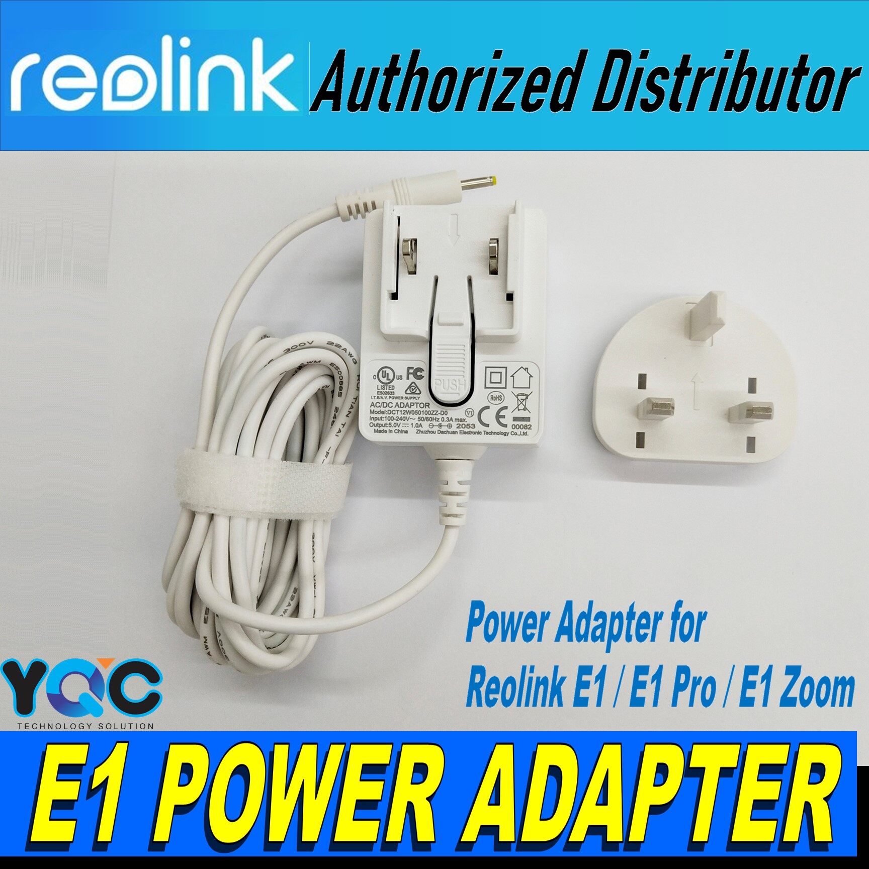 Reolink 5V 1A Camera Power Supply Adapter Compatible with E1 E1 PRO E1 Zoom 