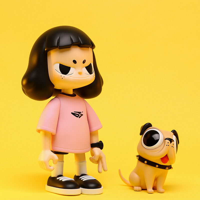 POP Mart Vita peekaboo bức tượng
