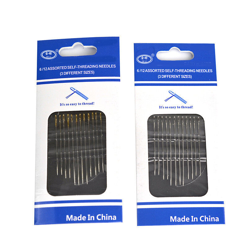 24 Chiếc Kim Khâu Tự Luồn-Các Loại Kích Cỡ-Chỉ Dễ Dàng-Mắt To