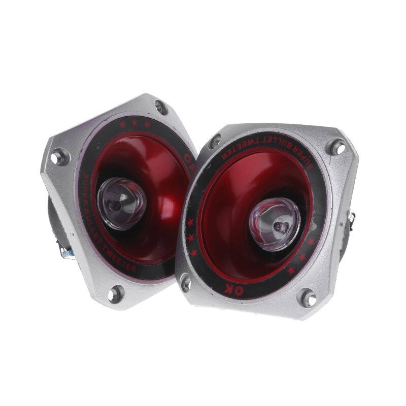 【ES】2PCS Speaker Tweeter 3 Colorful Flashing Piezoelectric Loudspeaker Treble Head Driver