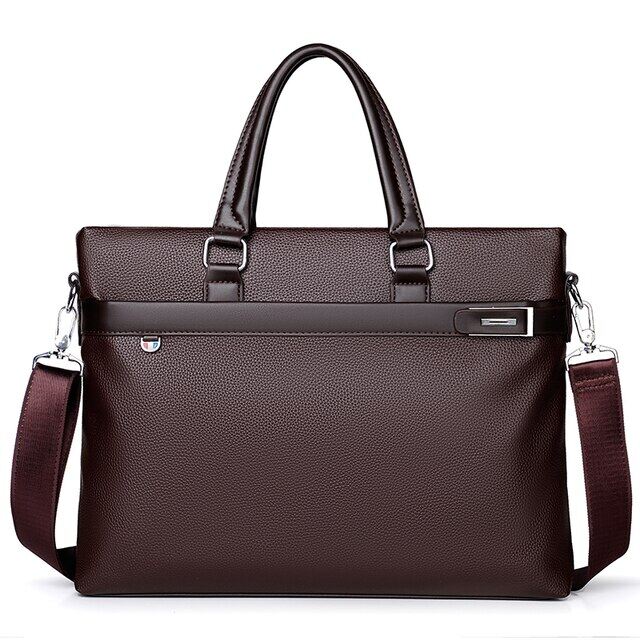 🎒 Men's Leather Bag for 14 Inch Laptop Bag Briefcases High Quality Leather Office Men's Business Bags for Document Holder Work Bag