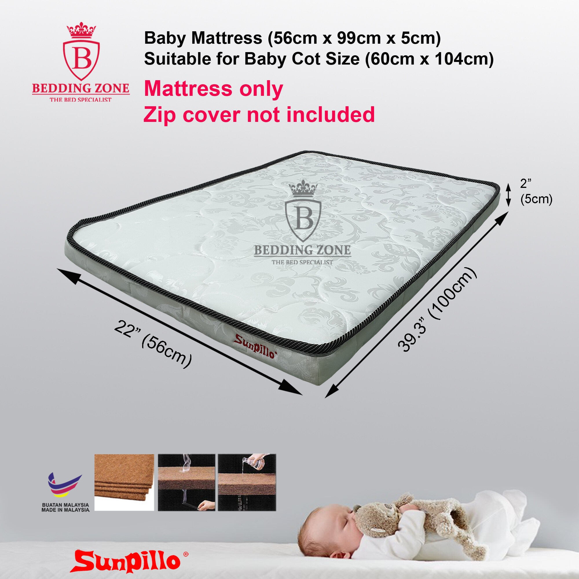 Coconut hotsell cot mattress